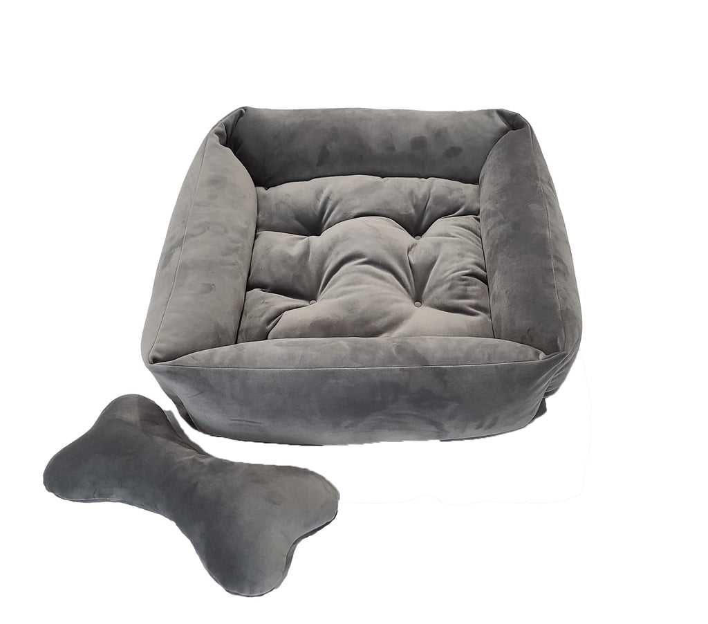 Lavender Luxury - Dog Bed, Furniture for Dogs, Puppy Friendly & Chew Proof, Size for All Dogs Large, Medium, and Small. Whole Bed Washable!