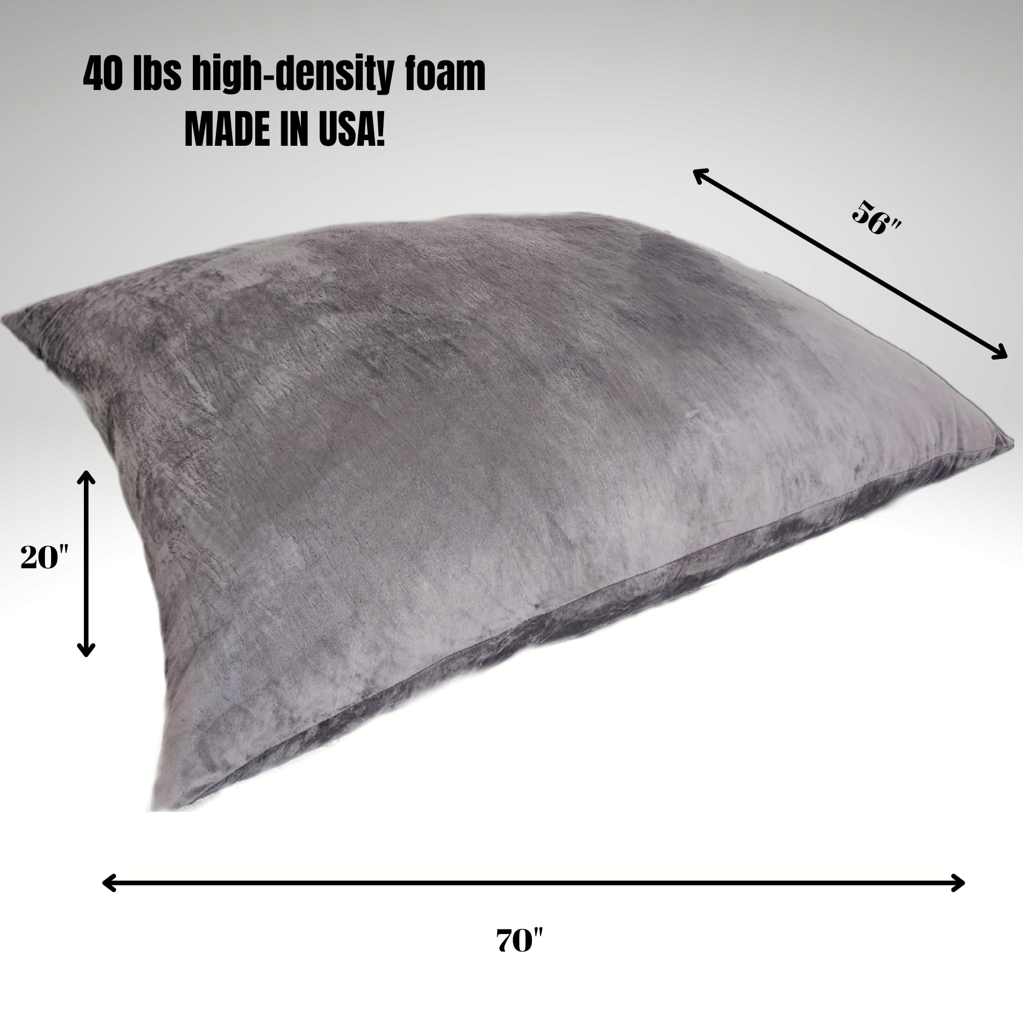 Crash Pad, Multipurpose Chair Bed for Adults and Kids, Stylish & Comfy, Adjustable, Ideal for Lounging, Sleeping, Living Room and Bedroom, 40 LBS High-Density Foam Made in USA.