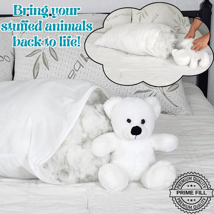 Polyester Fiber Fill Couch Cushion Filling, Stuffing for Stuffed Animals & Toys, High Resilience Fill Fiber, Oeko-TEX Certified