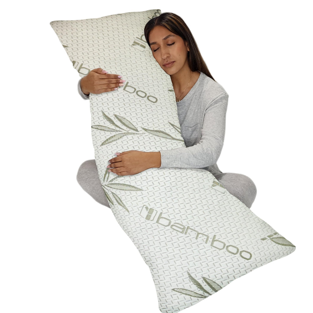Green Bamboo Shredded Gel Memory Foam and Fiber Blend Pillow